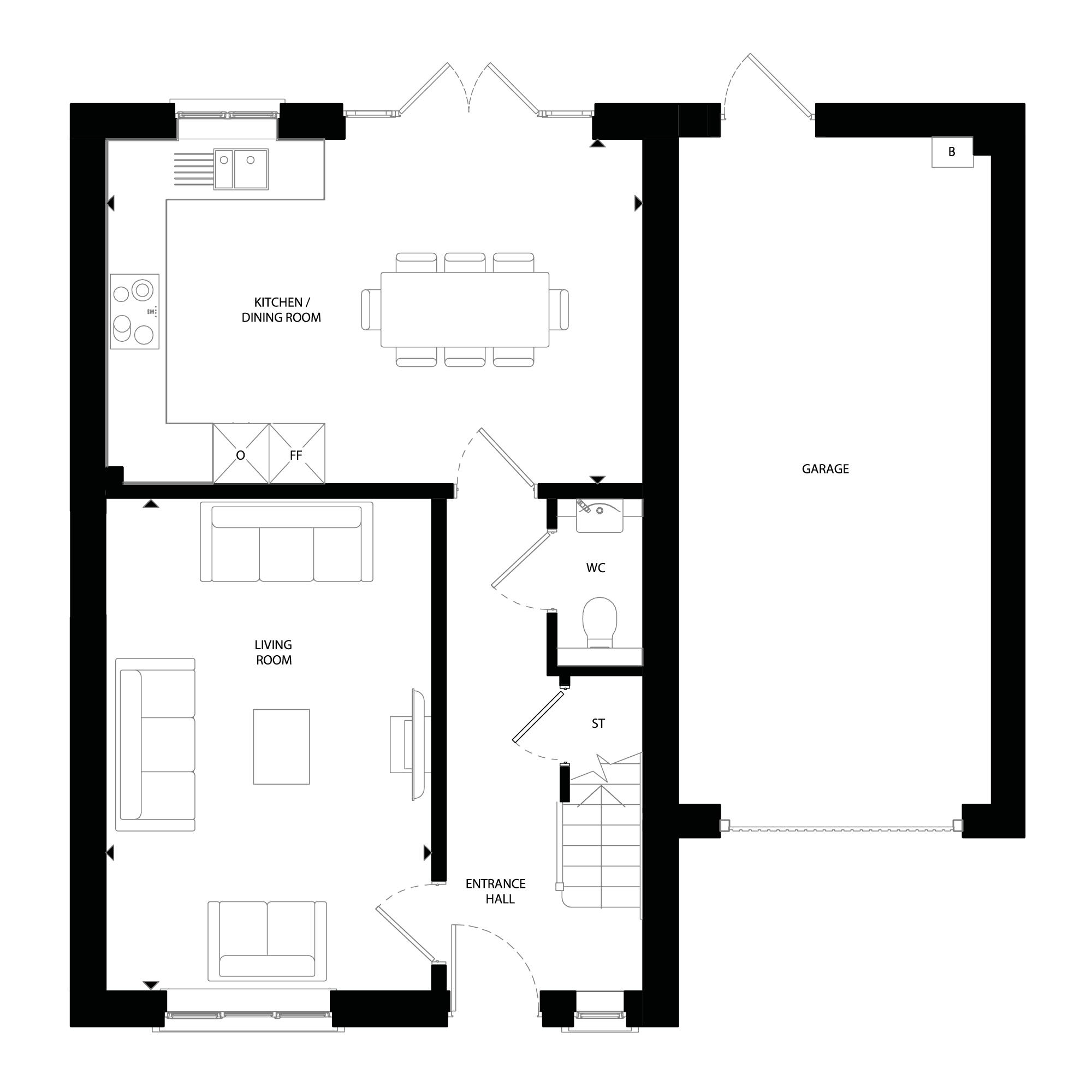 The Ellison - GF Floorplan